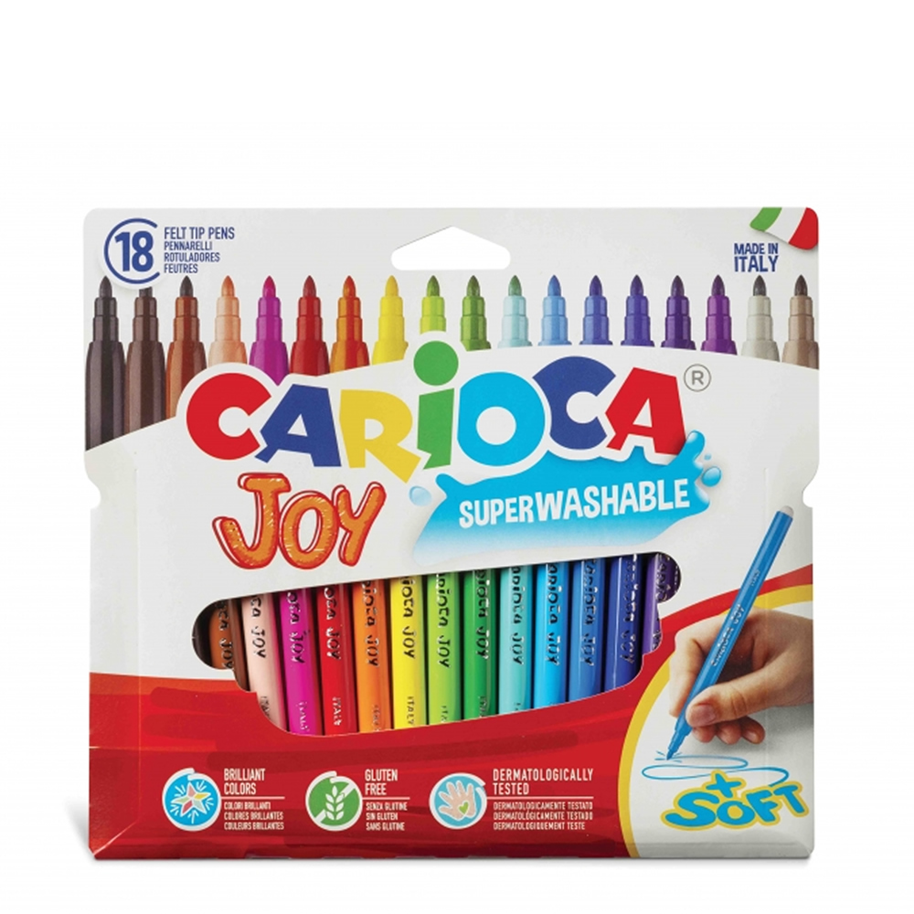 Caja Lata De 100 Rotuladores Carioca Superlavables - Punta Fina Y Maxi, Con Álbum Para Colorear
