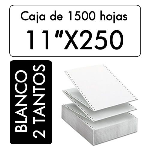 Caja papel continuo blanco A4 (Ref. 110015)